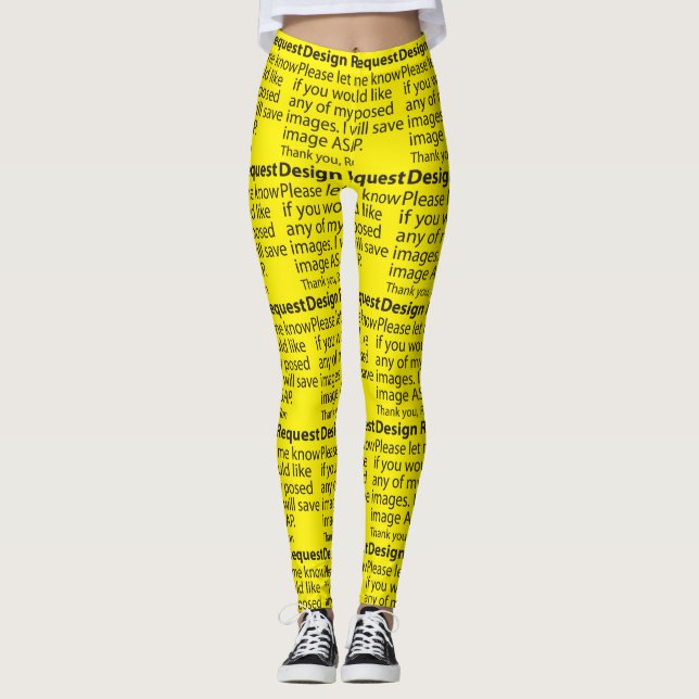 Leggings Solicitud de diseño (Anverso)
