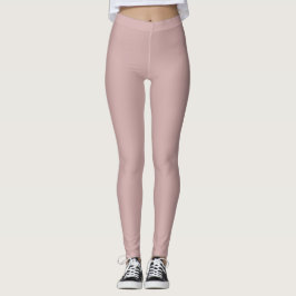 Leggings sólido rosa silencioso
