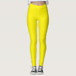 Leggings Sólido simple amarillo<br><div class="desc">Leggencias sólidas simples amarillas</div>