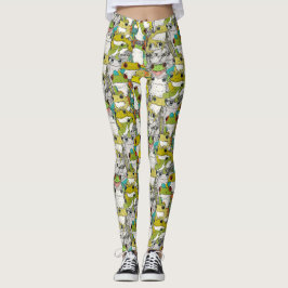 Leggings sólo árbol frog col
