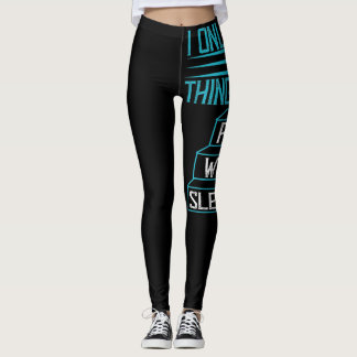 Leggings Solo Necesito 3 Cosas De Comida, Wifi, Dormir