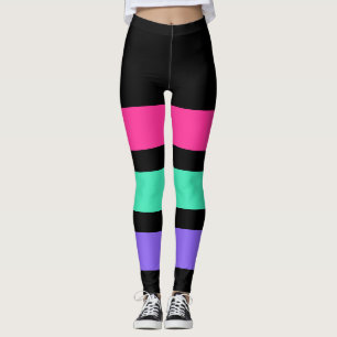 Leggings SÓLO TIRA - rosa, menta, lilo claro