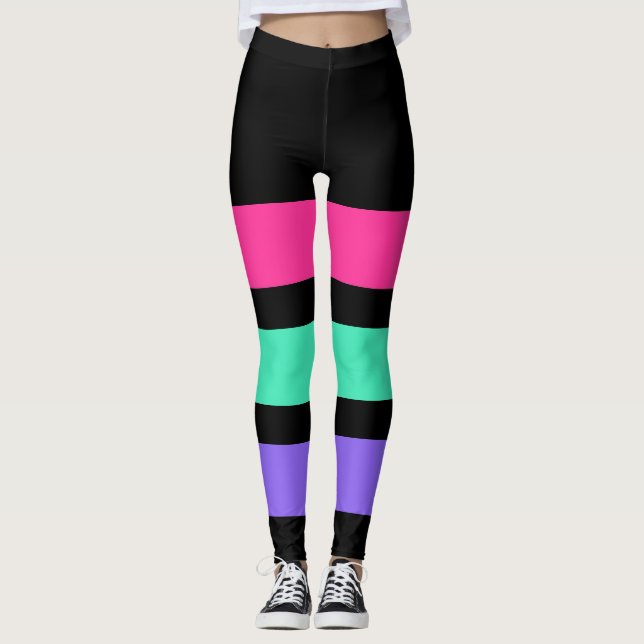 Leggings SÓLO TIRA - rosa, menta, lilo claro (Anverso)