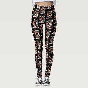 Leggings Sólo Una Chica Que Ama Los Animales Adorable Amant