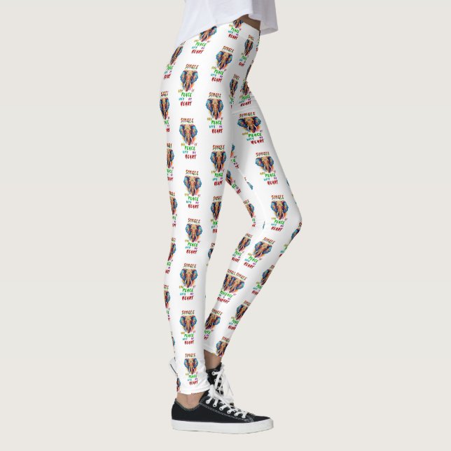 Leggings Soltero Y En Paz Con Mi Corazón (Derecha)