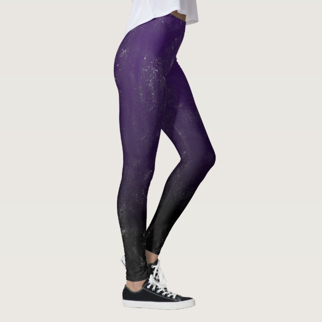 Leggings Sombra y bocetos de lápiz artístico negro de buen  (Derecha)