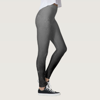 Leggings Sombra y bocetos de lápiz artístico negro de buen