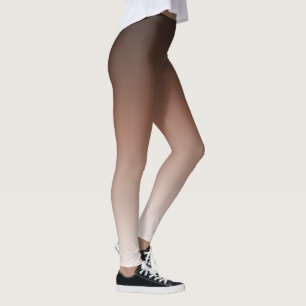 Leggings Sombras de las polainas de Brown