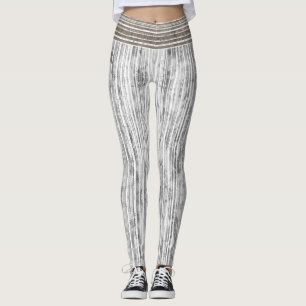 Leggings Sombras de mármol gris y patrón de rayas