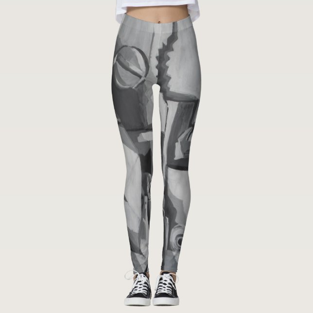 Leggings Sombras del diseñador gris (Anverso)