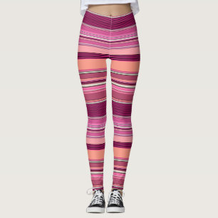 Leggings Sombras rosas Ilusión Leyendas en rayas azul Psyde
