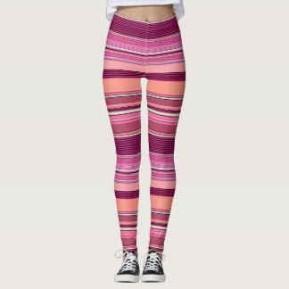 Leggings Sombras rosas Ilusión Leyendas en rayas azul Psyde