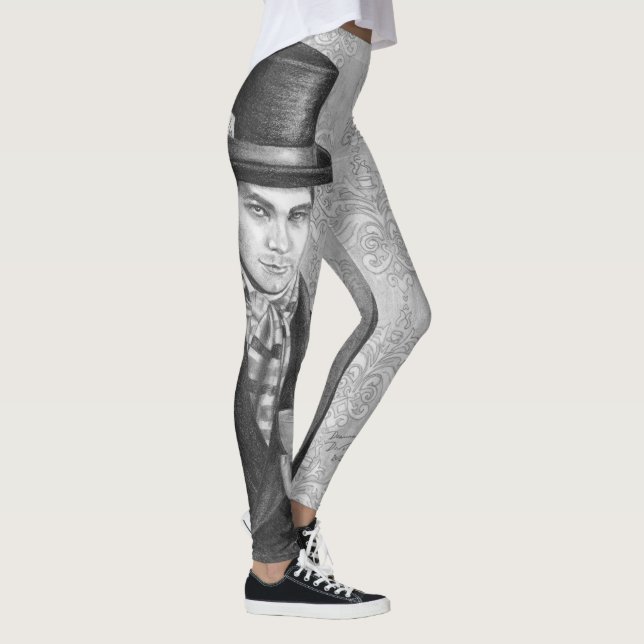 Leggings Sombrerero enojado por todo las polainas Alicia en (Derecha)