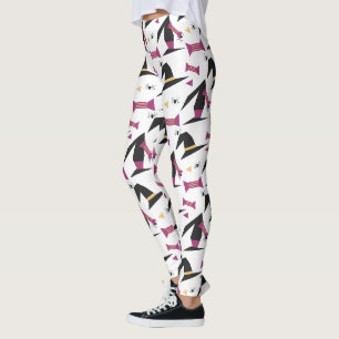 Leggings Sombrero de bruja de Halloween Caramelo Araña