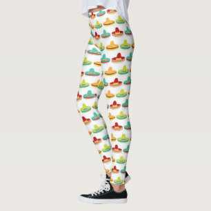 Leggings Sombrero Mariachi Cultura Mexicana Cinco de Mayo