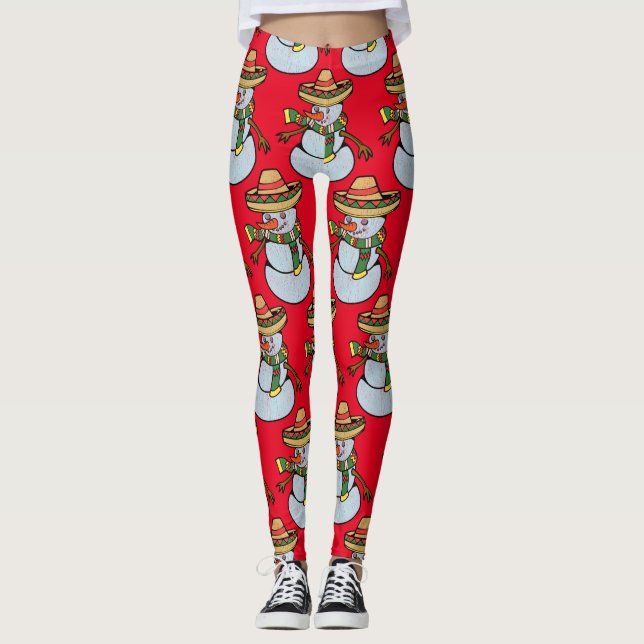 Leggings Sombrero mexicano Santa Thunder_Cove (Anverso)