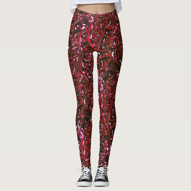 Leggings Sombrerosas y sangrientas garras de Halloween (Anverso)