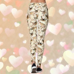 Leggings Song Bird Pattern