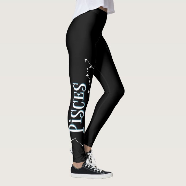 Leggings Soy Chica de Pisces. Rótulo de moda Pisces Zodiac (Derecha)