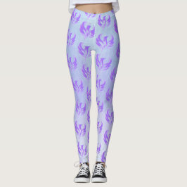 Leggings Soy Pájaro de Fuego de Llama Violeta - Femenino Sa