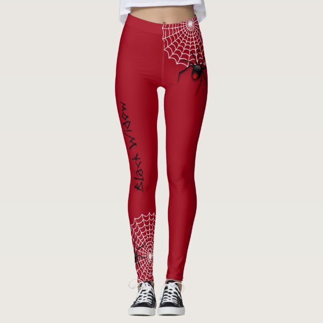 Leggings Spider de viuda negra  (Anverso)