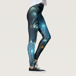 Leggings Spiderwebs metálicas