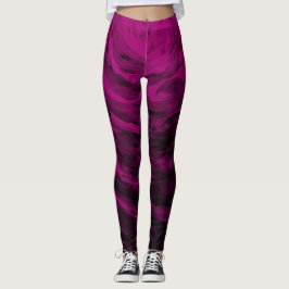 Leggings Spiral3 púrpura orgánica - polainas
