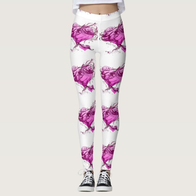 Leggings Splash cardíaco (Anverso)