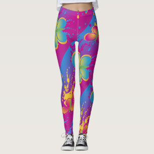 Leggings Splash de mariposa