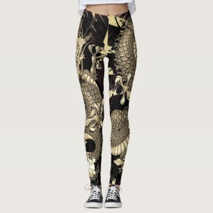 Leggings Splash Dragon Tattoo Tattooed Efecto cutáneo