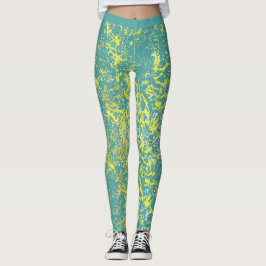 Leggings splash yellow