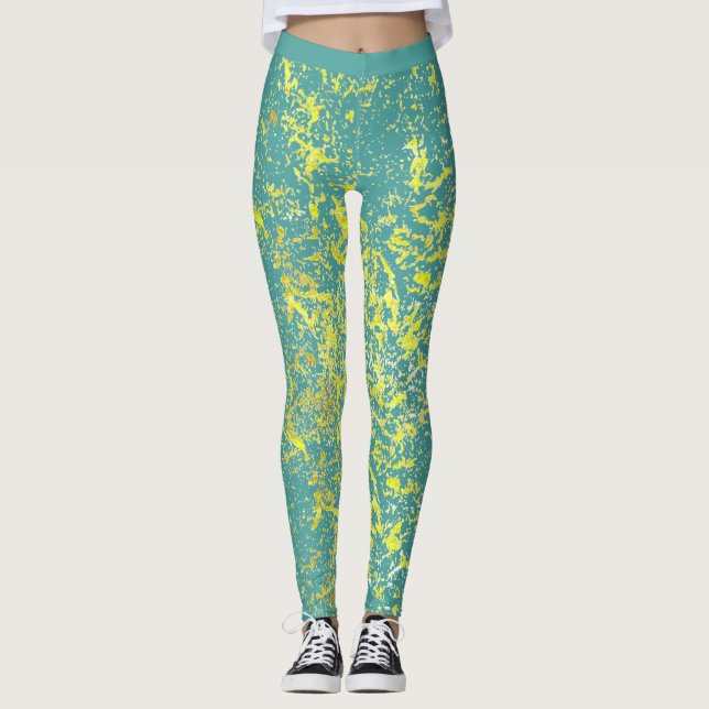 Leggings splash yellow (Anverso)