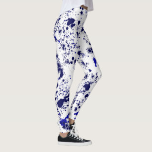 Leggings Splatter - Azul