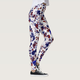 Leggings Splatter - Rojo y Azul