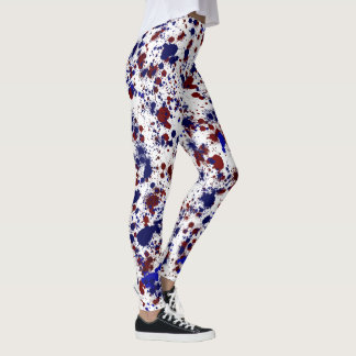 Leggings Splatter - Rojo y Azul
