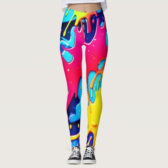Leggings Splatterfest: Un Caos Colorido (Anverso)