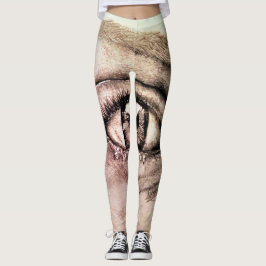 Leggings SplendidLee - Esbozo ocular Arte Imprimir Leggenci