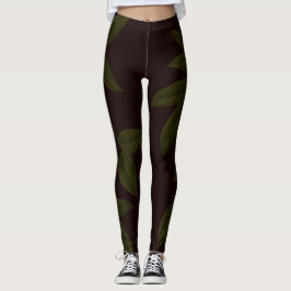 Leggings SPNP_Green_Leaves_Leggings