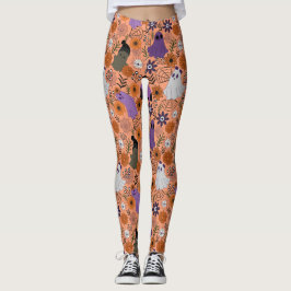 Leggings Spooky floral