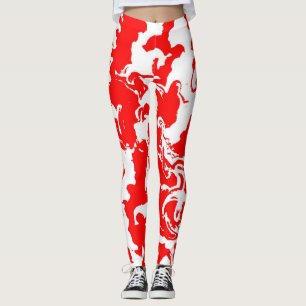 Leggings Spray Rojo