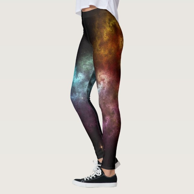 Leggings Squiggley Nebula Star Dust Cloud CRQENH (Izquierda)