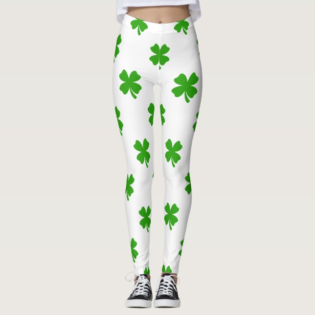 Leggings st patricks atrapa las piernas de emoji (Anverso)