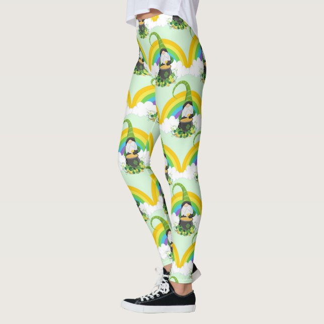 Leggings St Patricks Day Rainbow Leprechaun Lucky Charms (Izquierda)