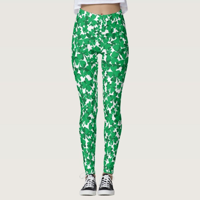 Leggings St. Patrick's Day Shamrock (Anverso)