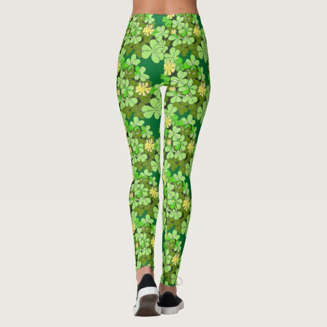 Leggings St Patricks Day Shamrock (Reverso)
