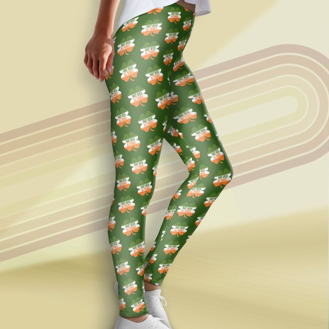 Leggings St Patricks Day shamrock Part Irish All Trout (St. Patrick's Day Leggings)