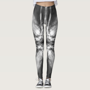 Leggings Starburst blanco y negro