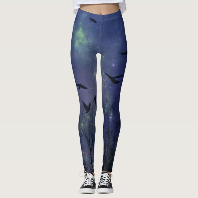 Leggings Starburst Crows (Anverso)