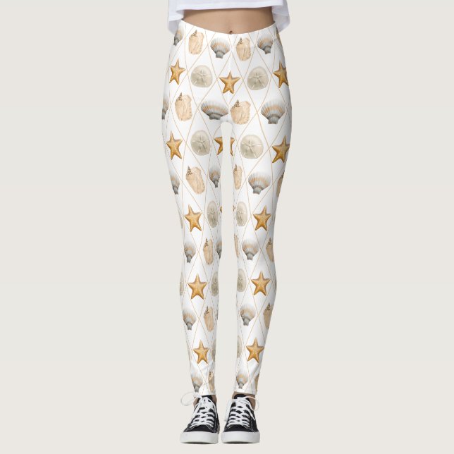 Leggings Starfish y Seasheles costeros (Anverso)
