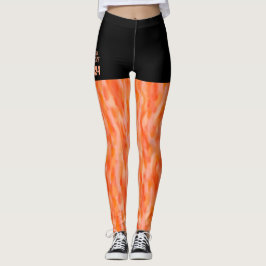 Leggings Stay PEACHY 2024 fun boho naranja